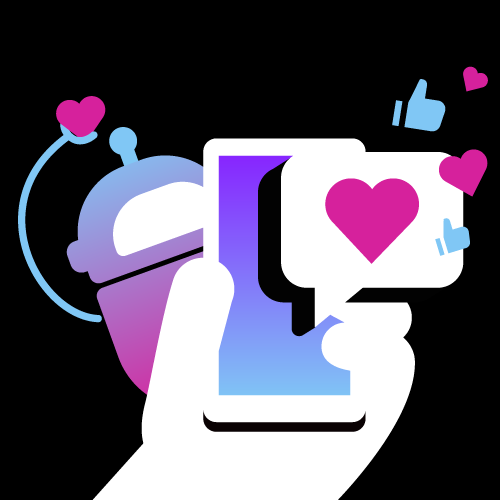 5 Reasons-AI Studio_Blog-500.png Hand holding a smartphone, with images that depict a bot and messaging. These represent the benefits of Vonage AI Studio.